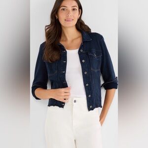 NIC+ZOE NZT Denim Look Jacket Blue Medium NWT STITCH FIX